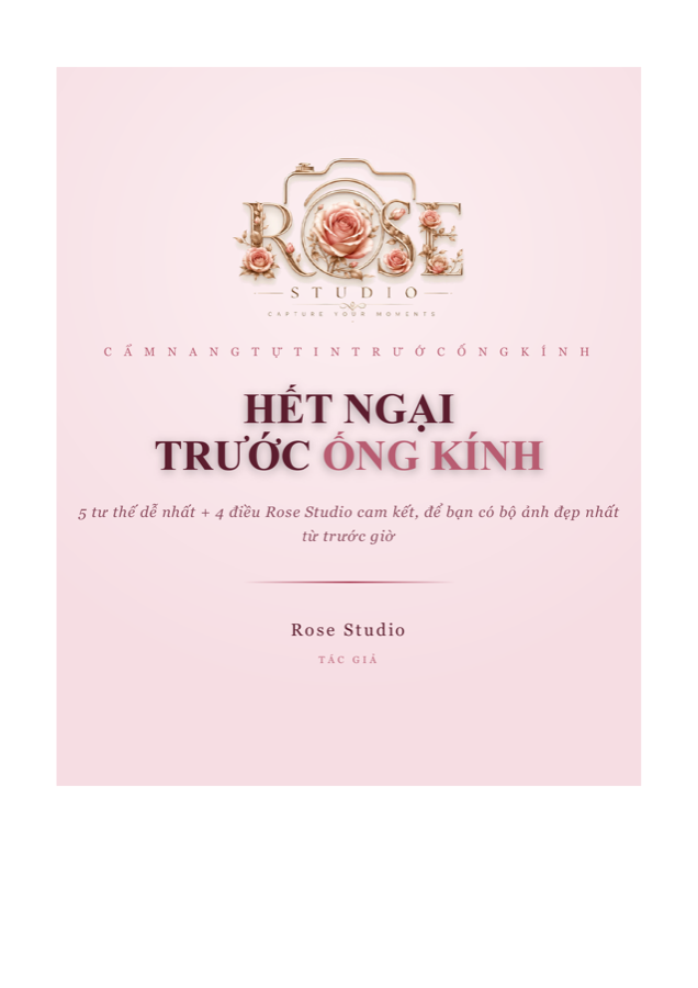 Bìa cẩm nang Hết Ngại Trước Ống Kính